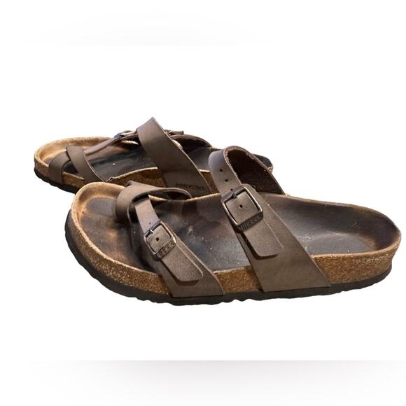 Birkenstock Women’s 39 (8.5/9) Brown Mayari Slip On Sandals - Picture 2 of 8